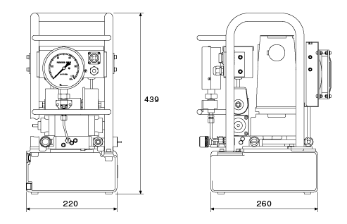 液压泵尺寸・ PE100CF5